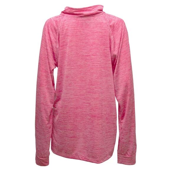 Woodland Creek Women's 1/4-Zip Long Sleeve Performance Shirt in Pink Heather, XL - Picture 3 of 5